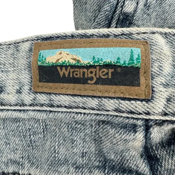 Vintage Wrangler Womens High-Waisted Acid Wash Mom Jeans 9(vintage runs sm!) - Picture 5 of 10
